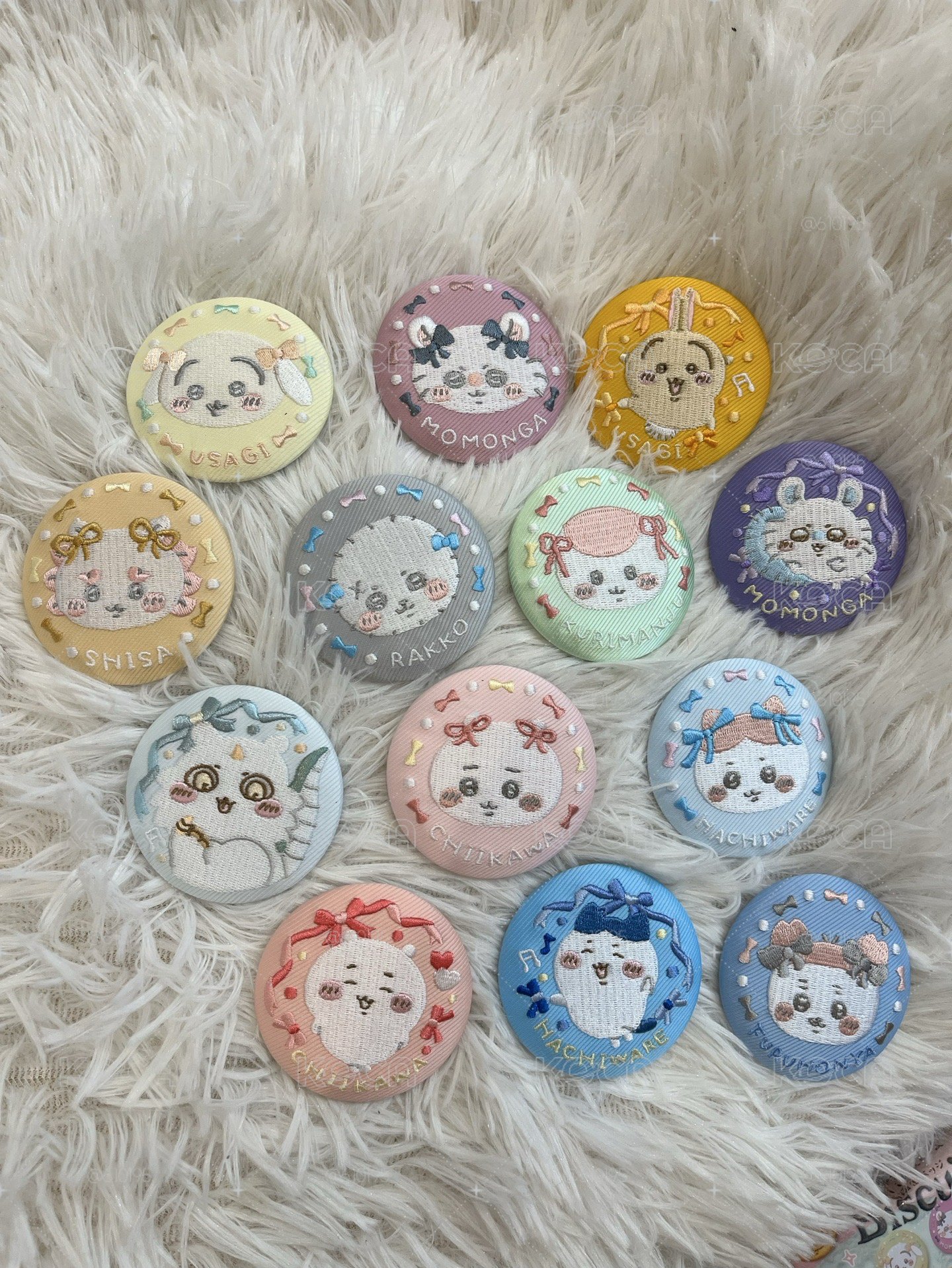 食玩吉伊卡哇刺繡徽章