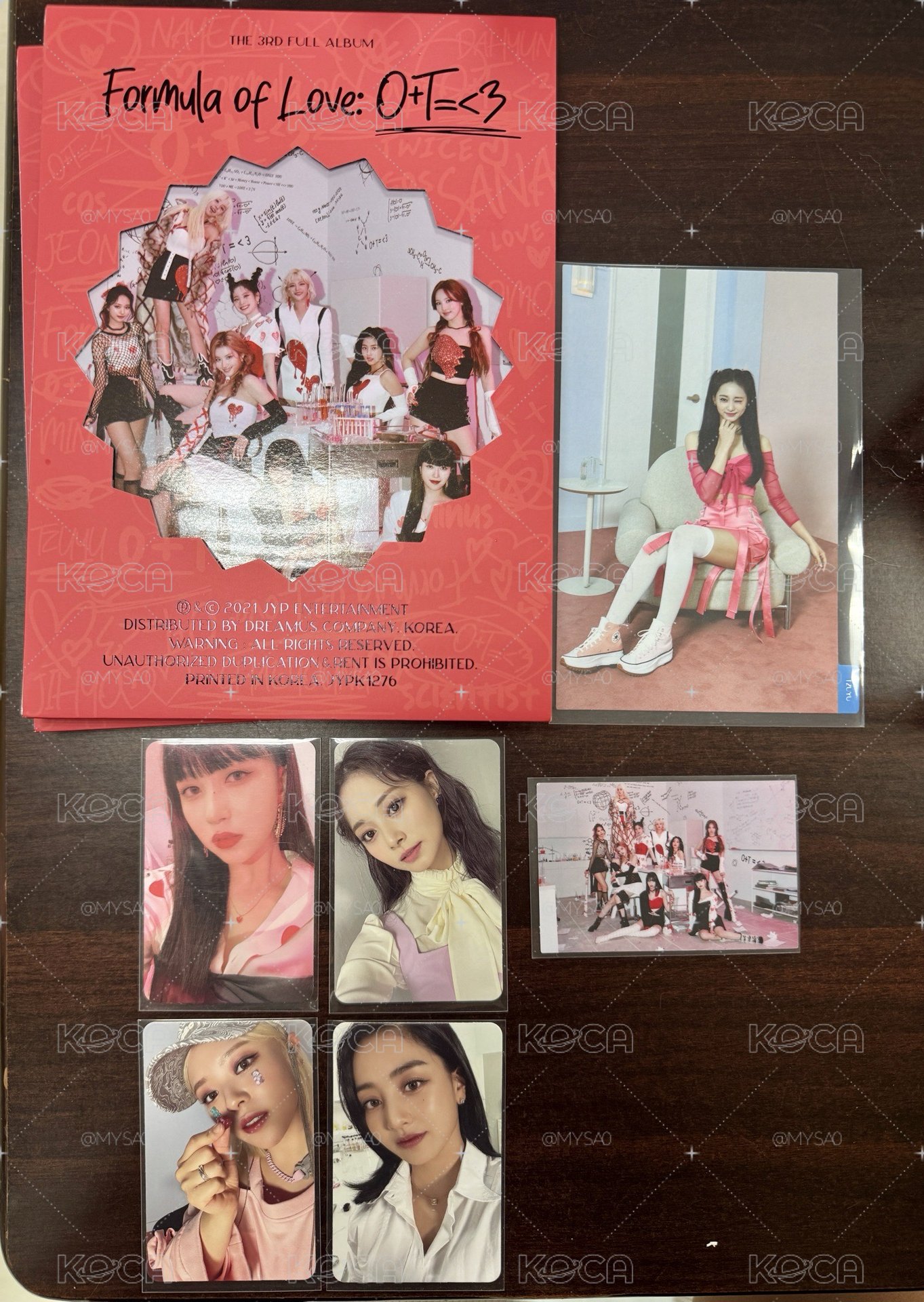 TWICE 正規三 科學家紅版 子/效