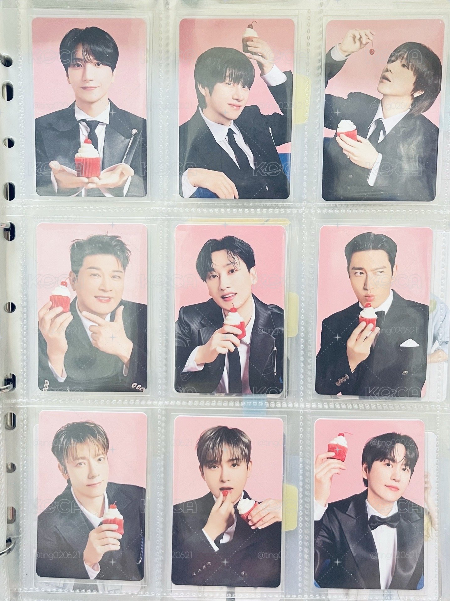 SJ 甜點盤小卡一組(9人) Super junior 日巡周邊