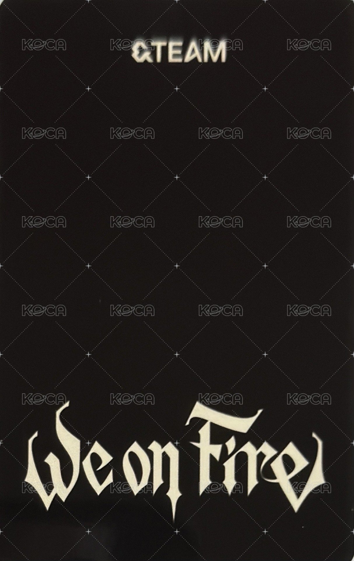 WOF 日咖 特典卡  背面