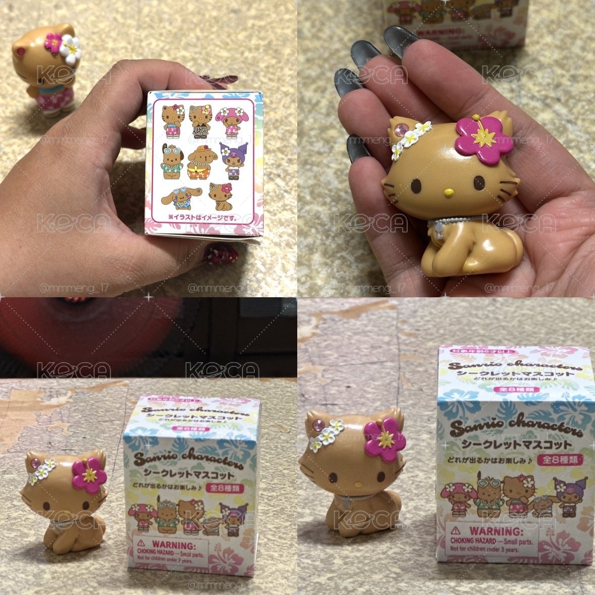 （已拆看款）三麗鷗家族曬黑系列盲盒公仔_曬黑Charmmy Kitty