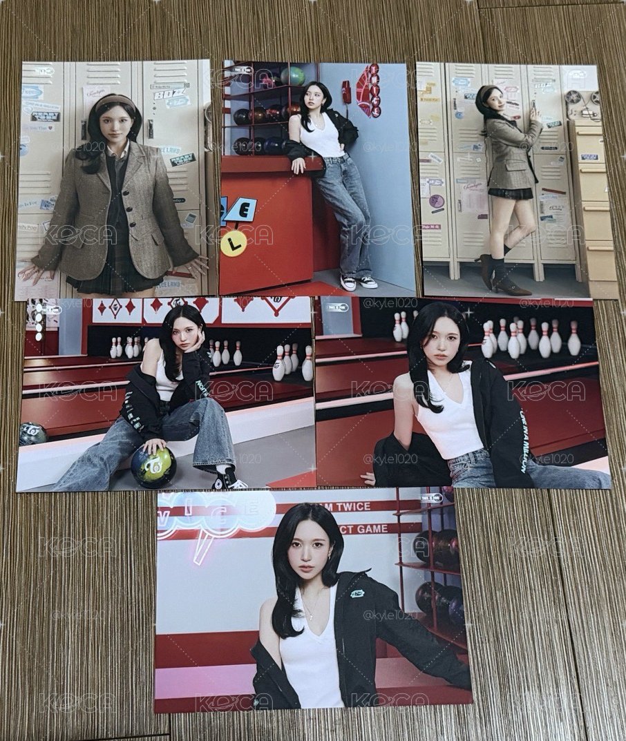 TWICE 新國立 大卡 Mina 6張
