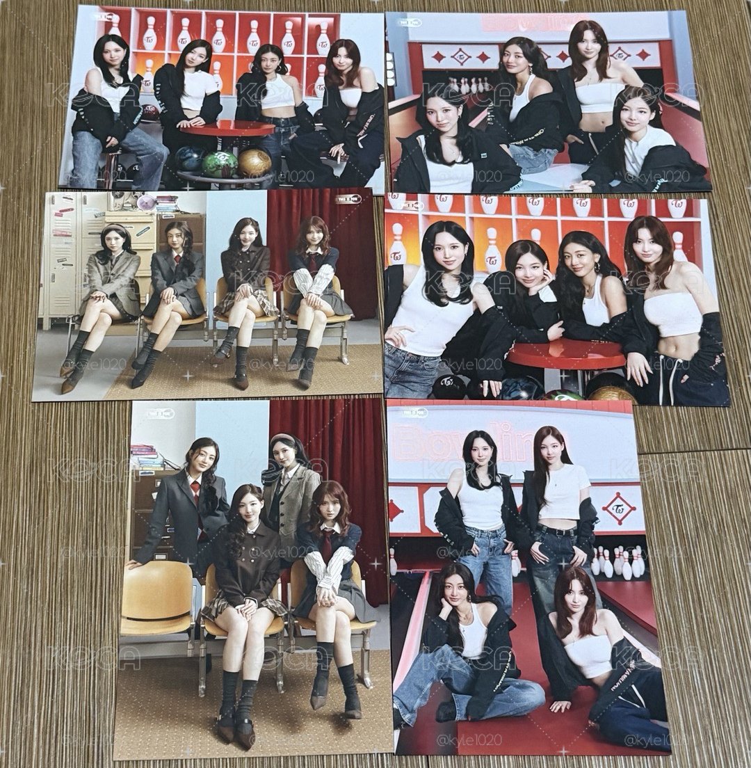 TWICE 新國立 大卡 娜桃效南小分隊 6張