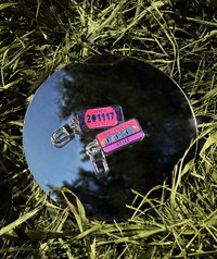 NUMBER PLATE KEYRING