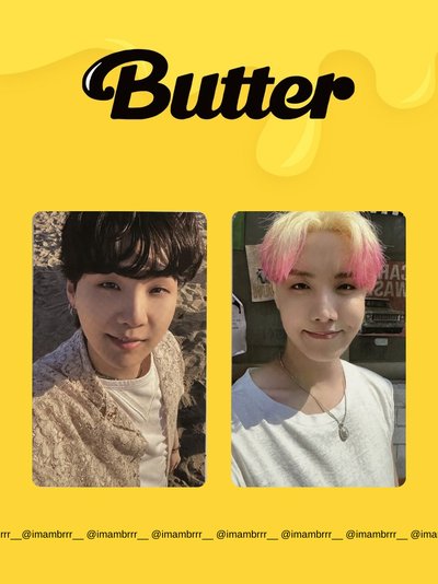 BTS [BUTTER] 專輯卡 SG | 特典卡 JH | 訊息卡JM