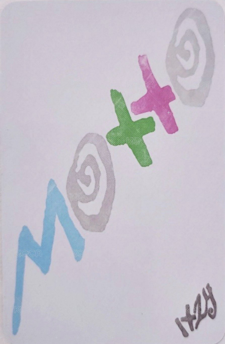Motto C版 專輯卡  背面