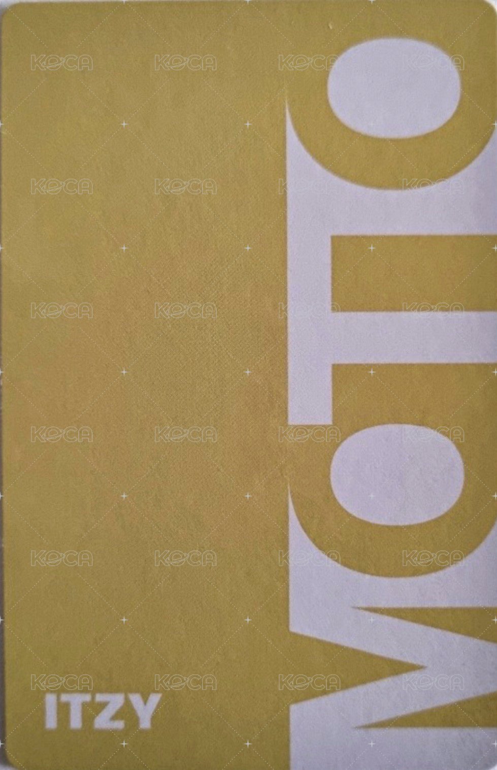 Motto poca B 專輯卡  背面