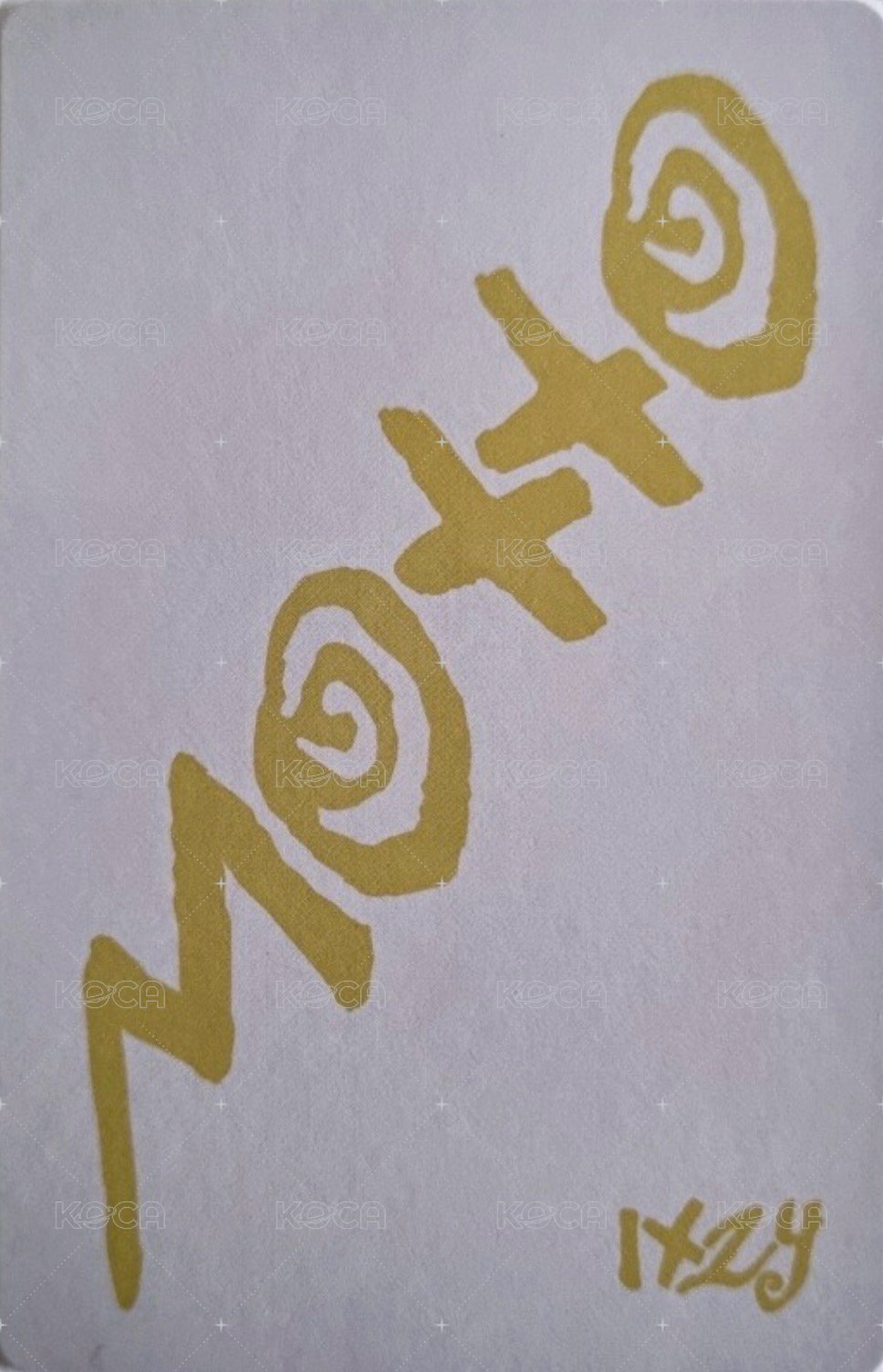 Motto poca B 專輯卡  背面