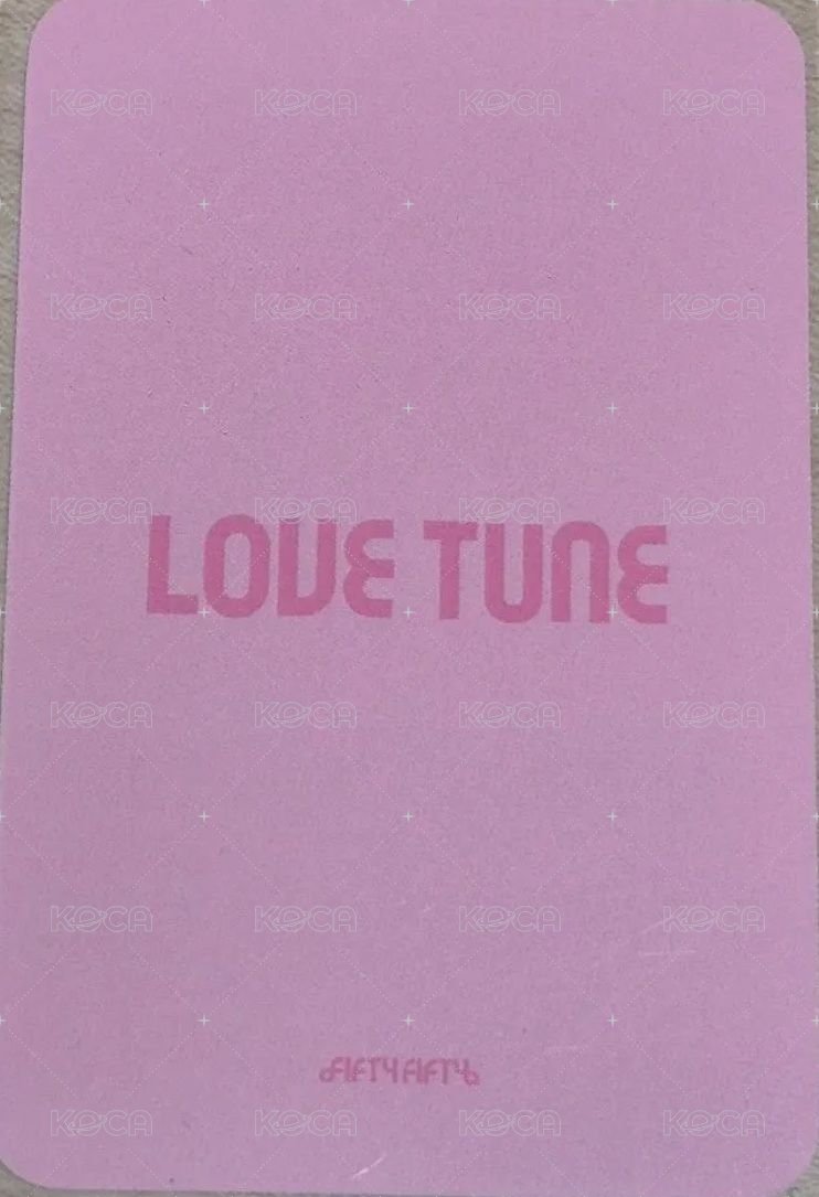 Love Tune 第一週 打歌卡 Music Bank 背面