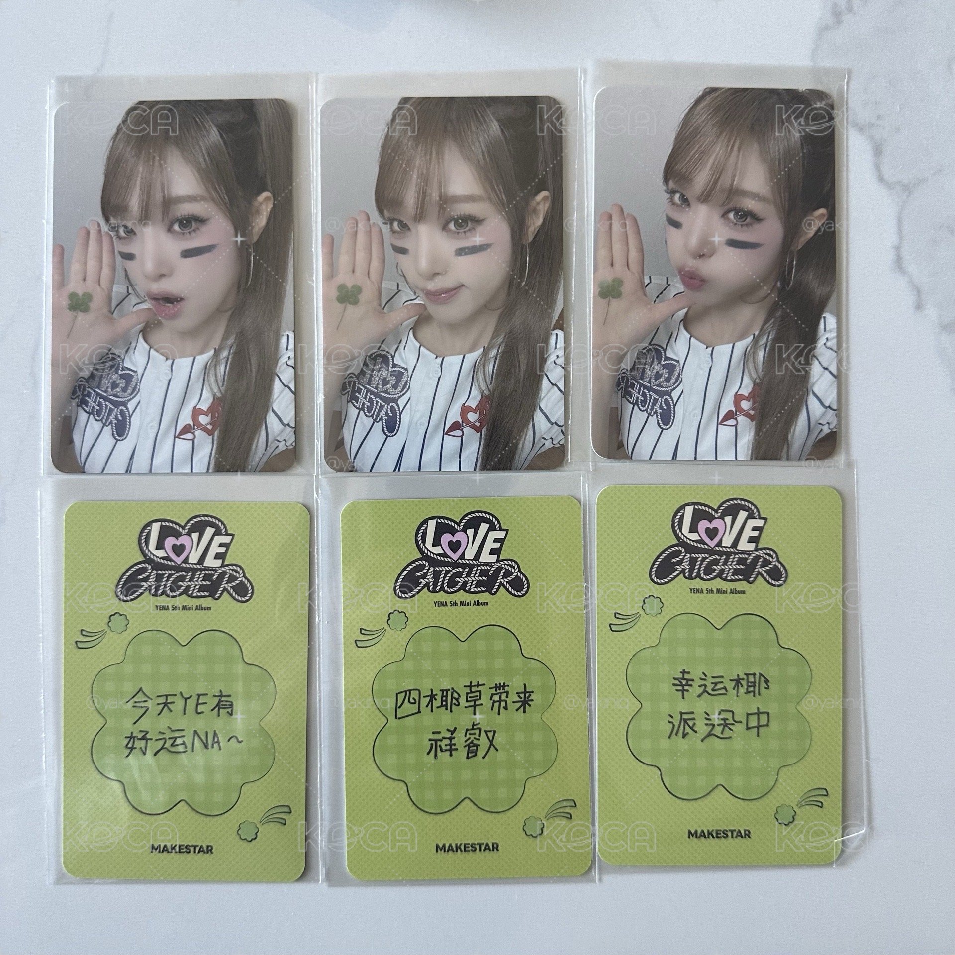 yena棒球 幸運草貼紙