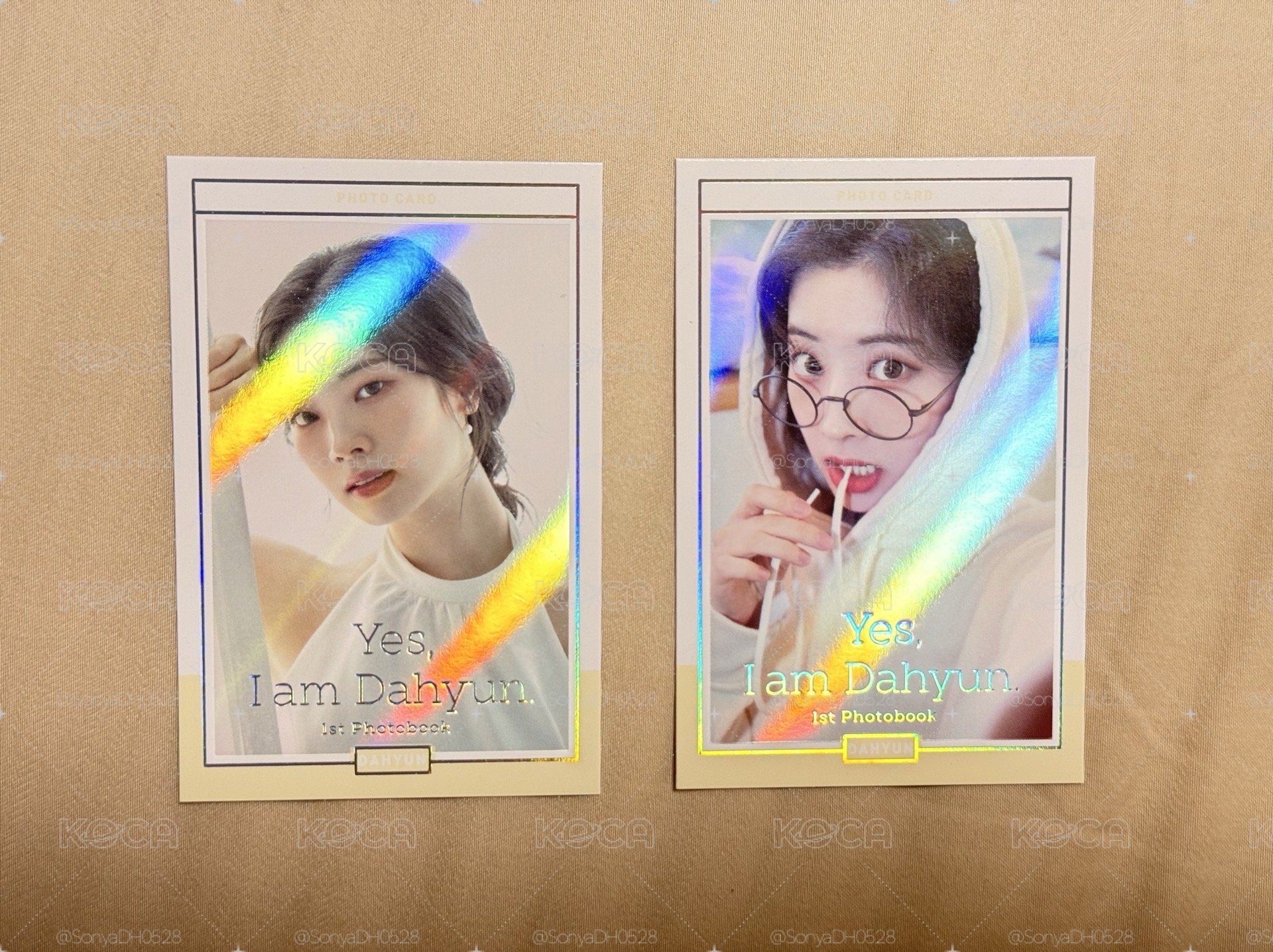 Yes, I am Dahyun Beige ver. 閃卡一組