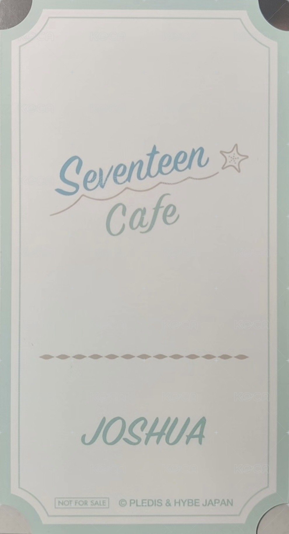 23‘CAFE BV 入場卡 / 場限卡  背面