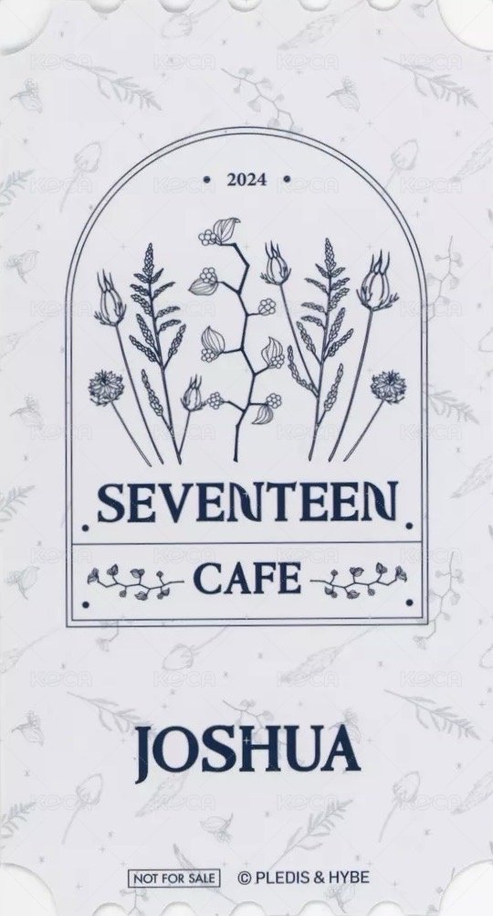 24’CAFE MG 入場卡 / 場限卡  背面