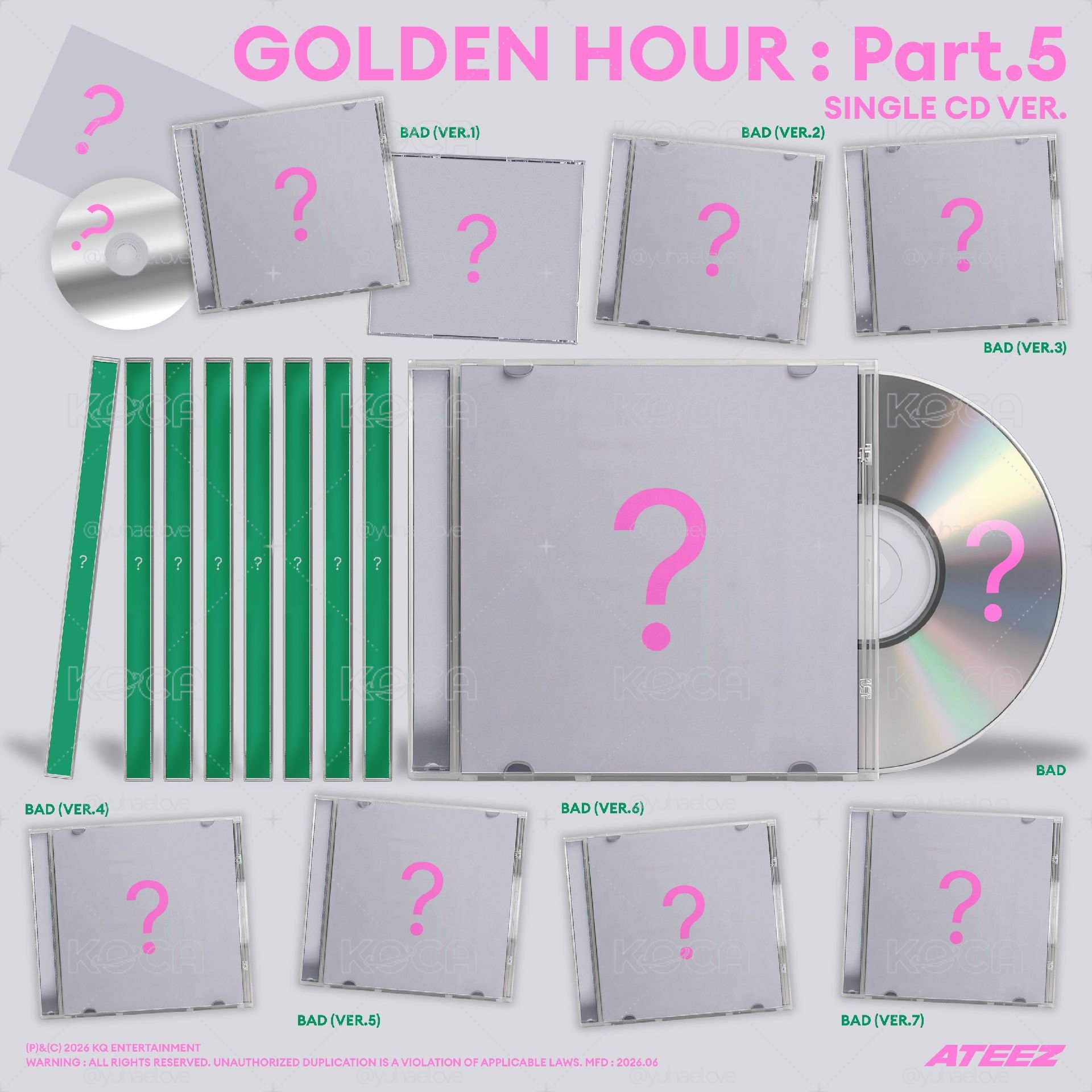 預購-GOLDEN HOUR PART.5 BAD SINGLE CD(US ONLY) ⚠️非現⚠️