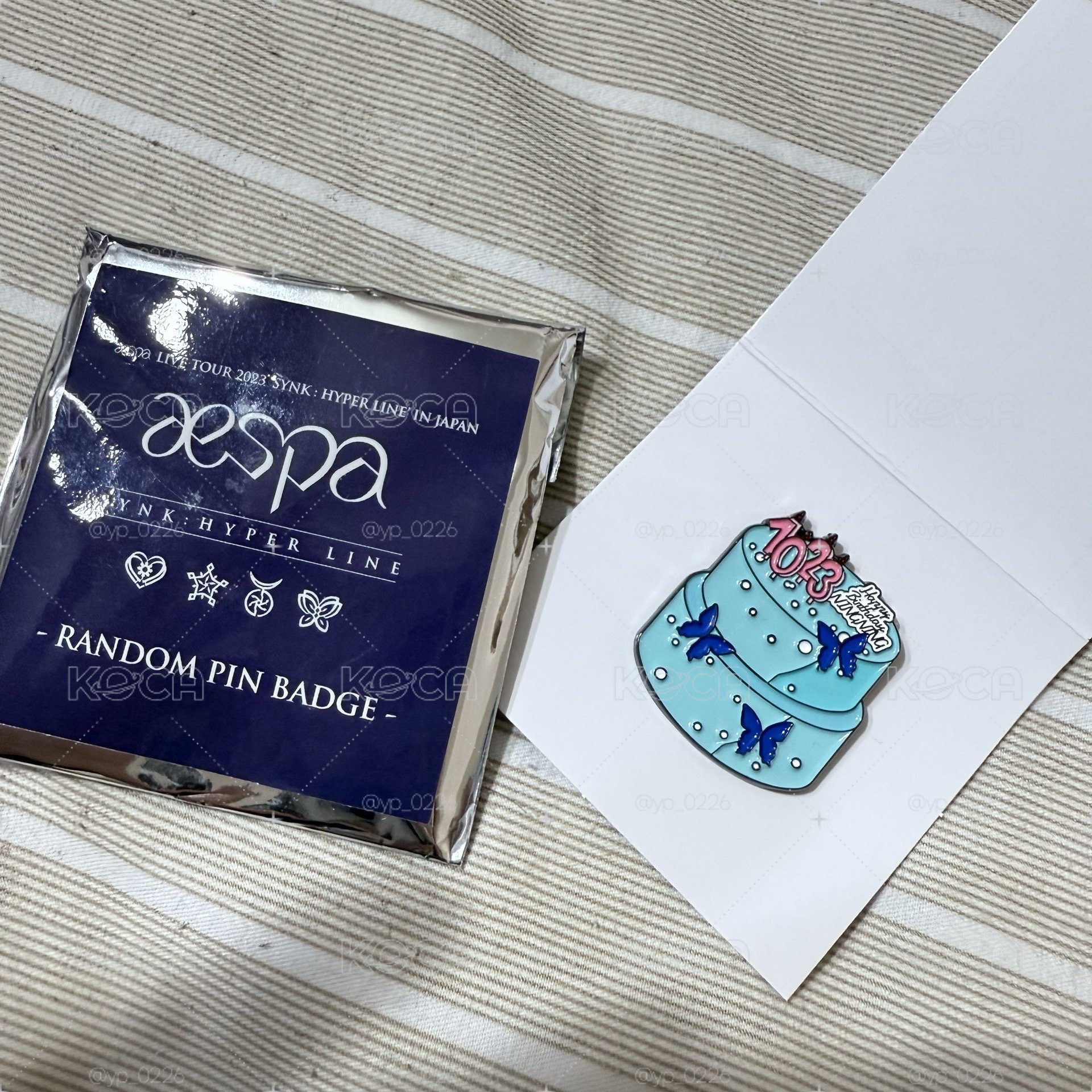 aespa ＇SYNK:HYPER LINE＇週邊金屬徽章
