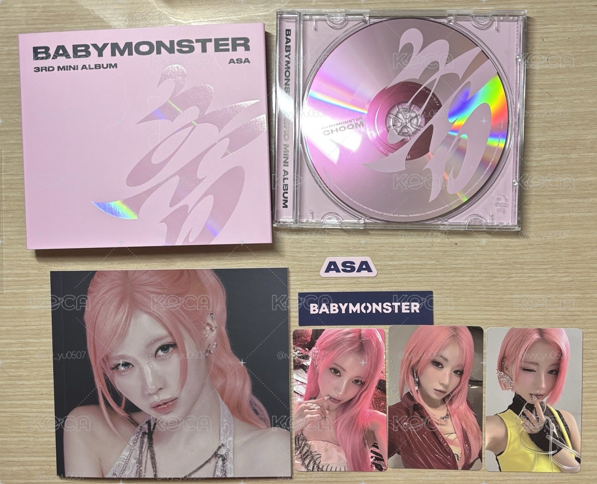 babymonster Asa choom 迷三單封/娃專 已拆全專