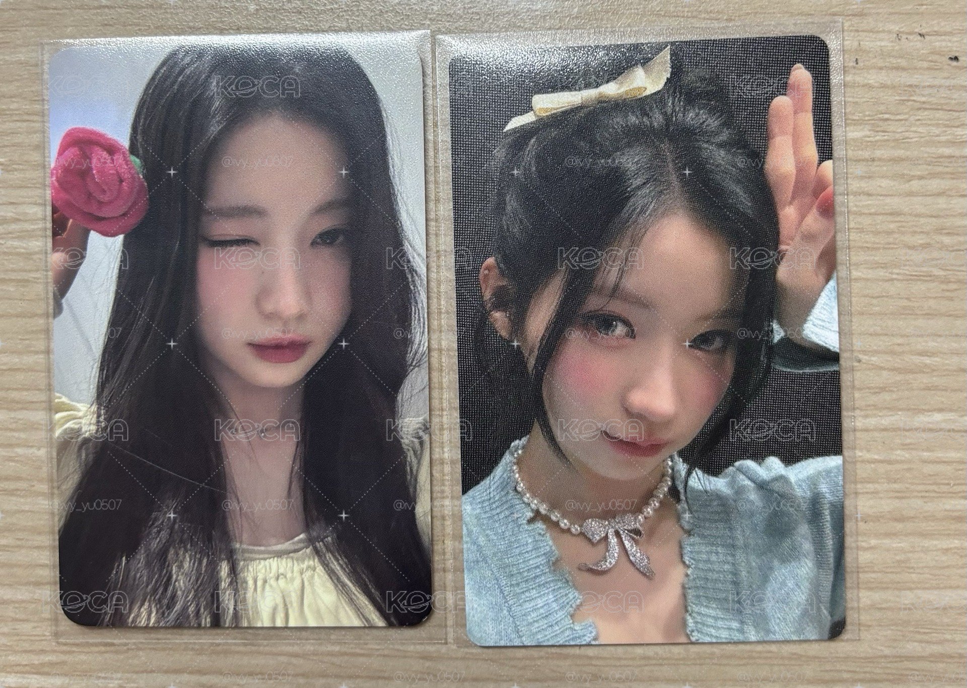 babymonster Asa 榎並杏紗-2玫瑰日幸運卡 拿花角 日本快閃滿額角 