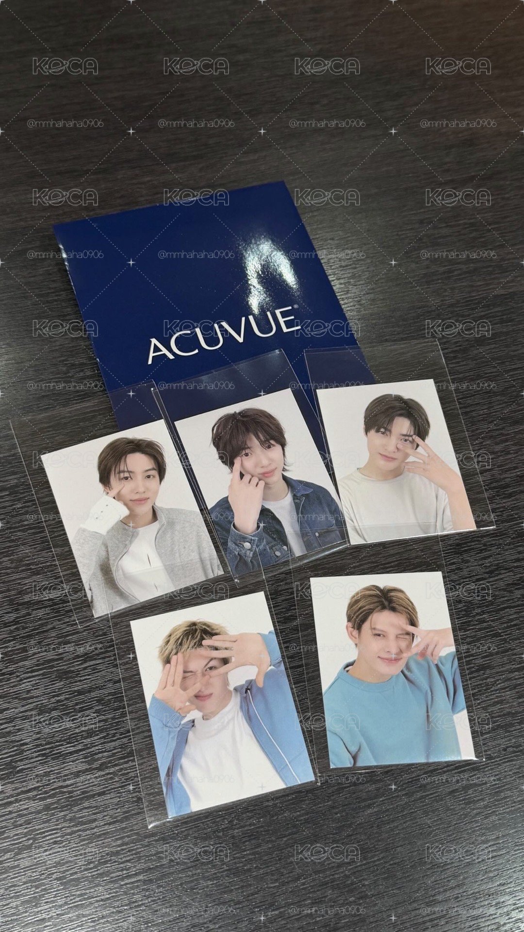 Cortis 眼鏡卡 ACUVUE 隱眼 代言卡 整套