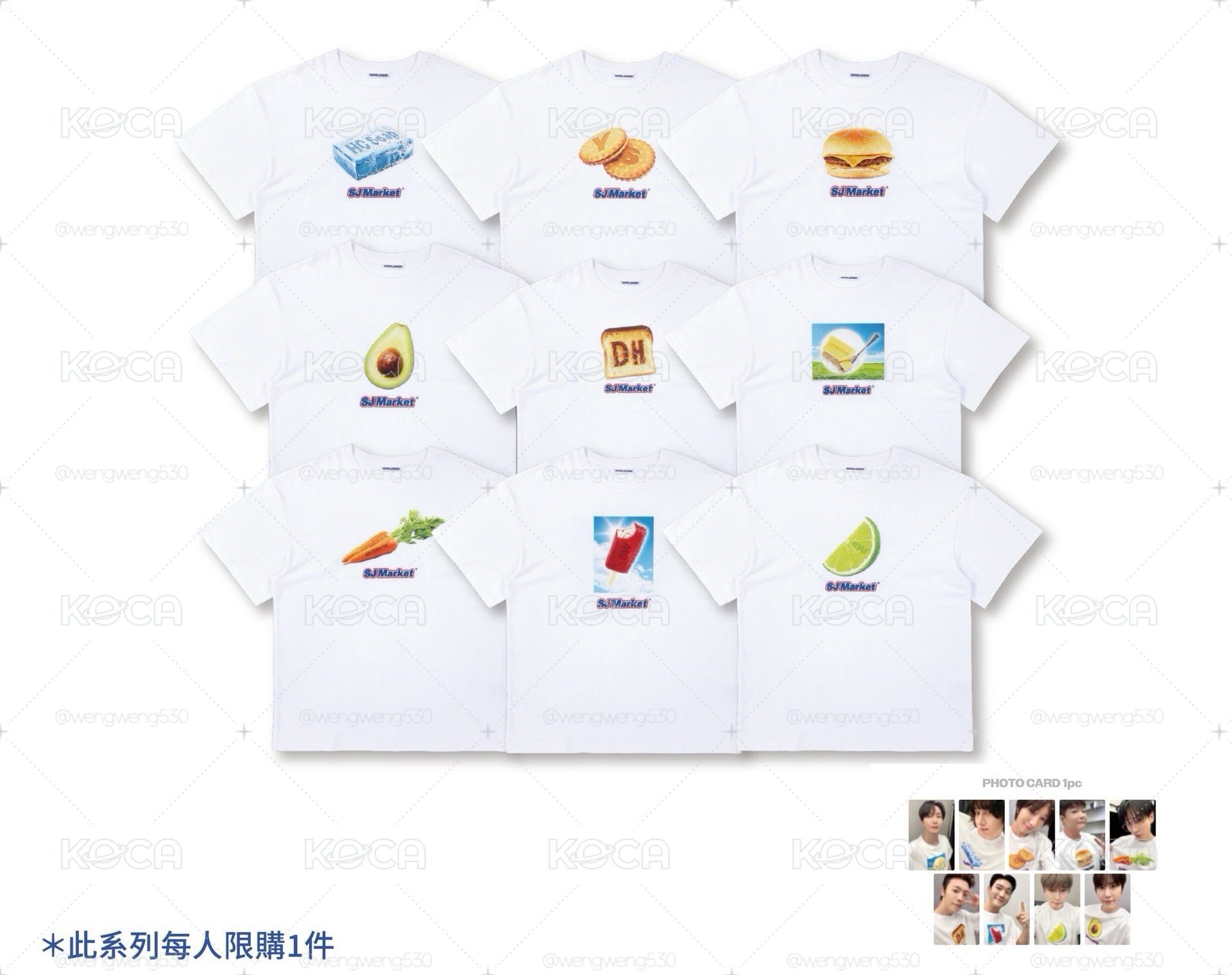 SJ MARKET T-shirt （含卡）