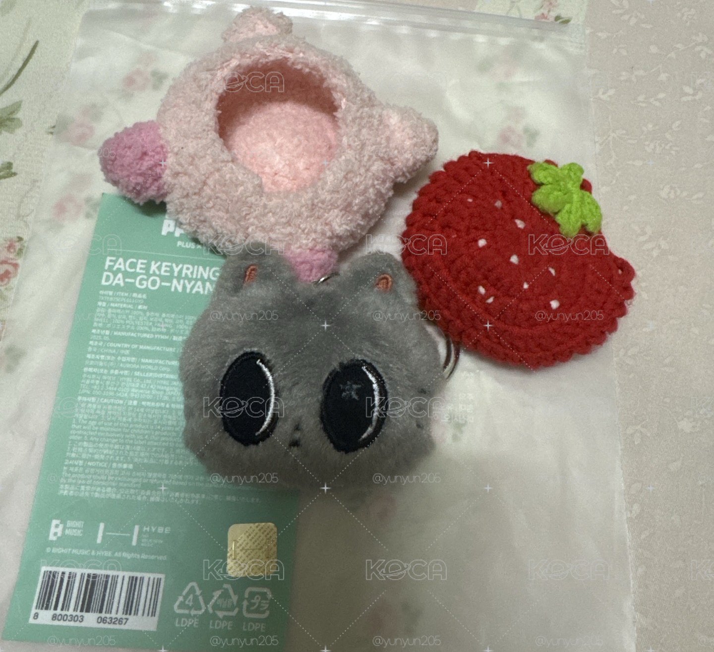 松喵大頭吊飾