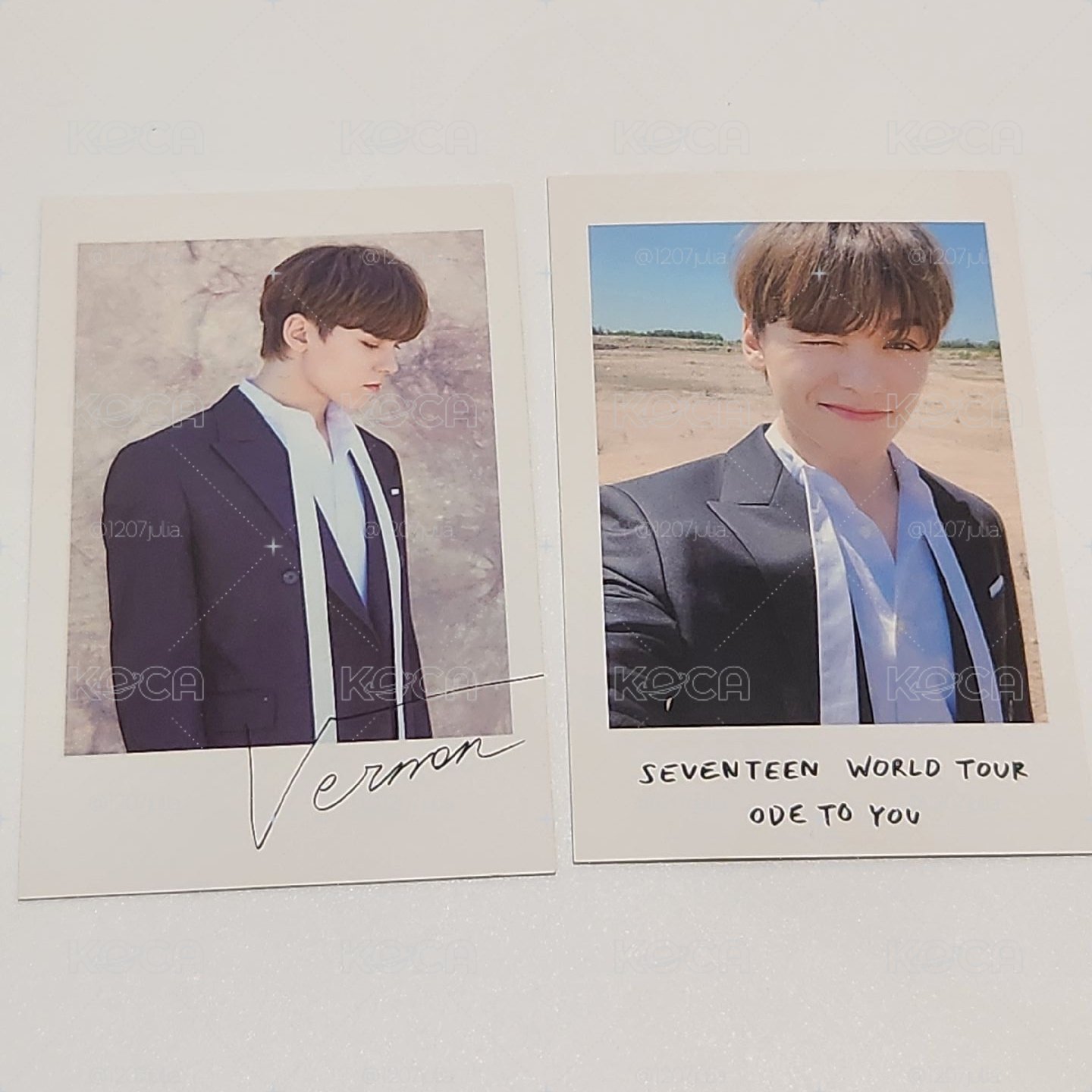 2019OTY世巡 Vernon 拍立得周邊卡一套