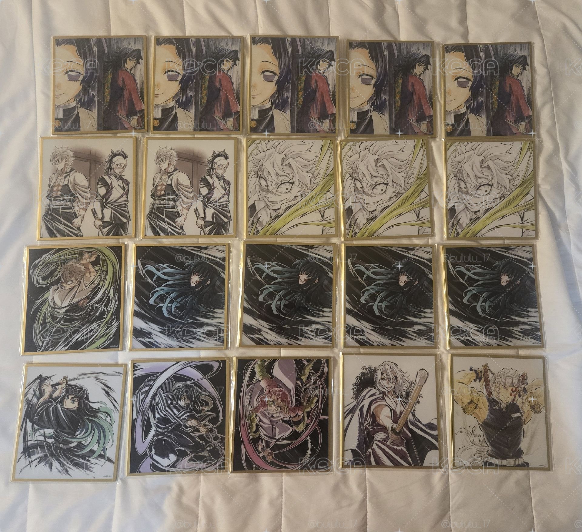 鬼滅之刃 抽賞壓克力色紙