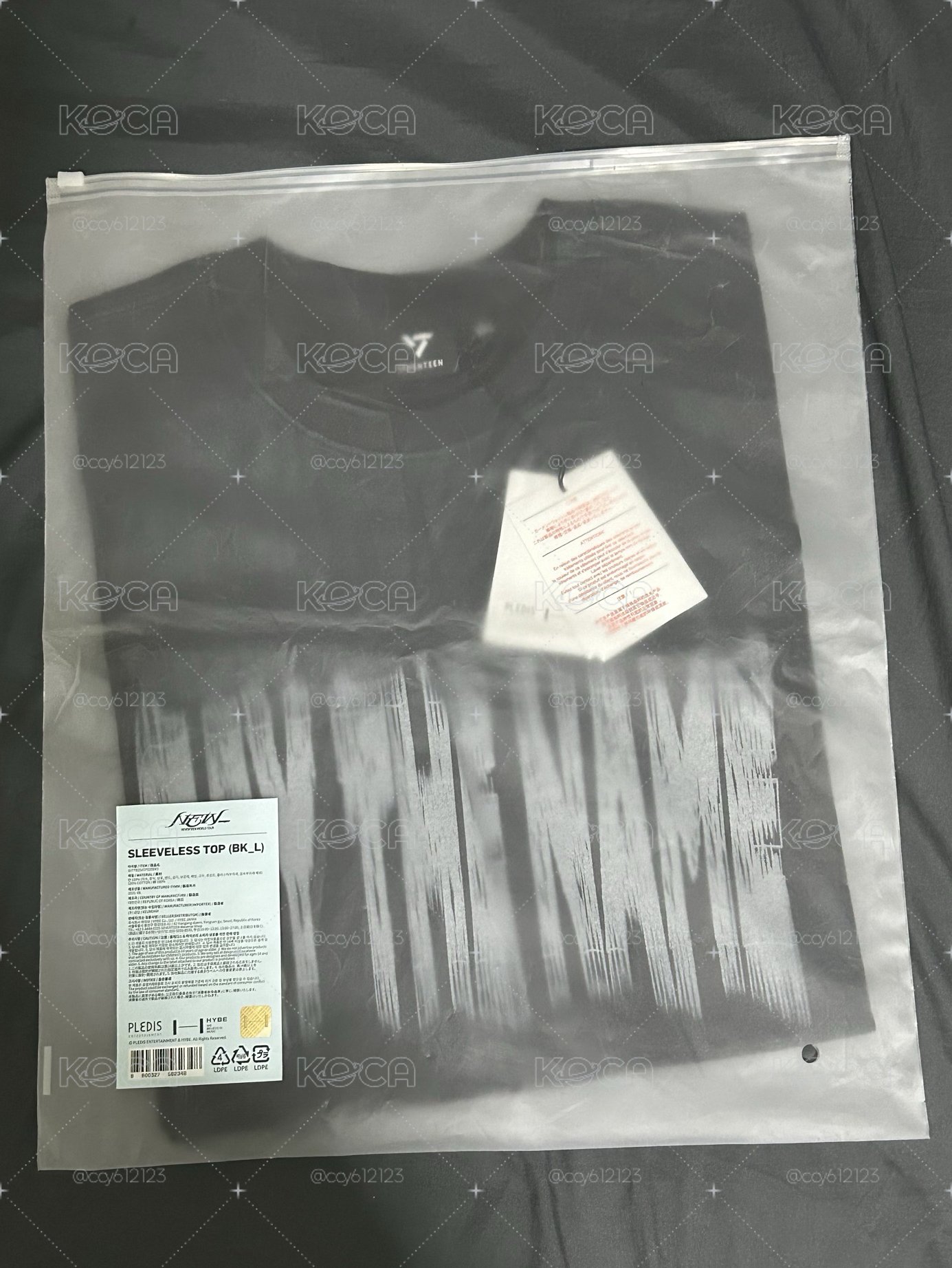 NEW_ 韓場無袖黑背心（L)