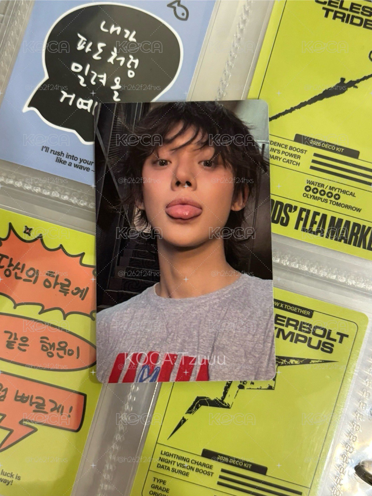 TXT 正規四 wvs單封特典 吐舌然竣