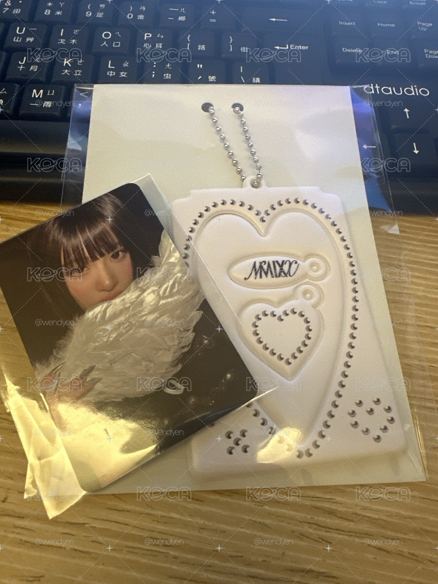 NMIXX快閃 愛心卡套含卡