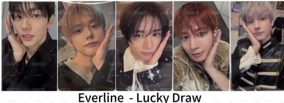 TXT 迷八 Everline 特典卡一套五張不拆售