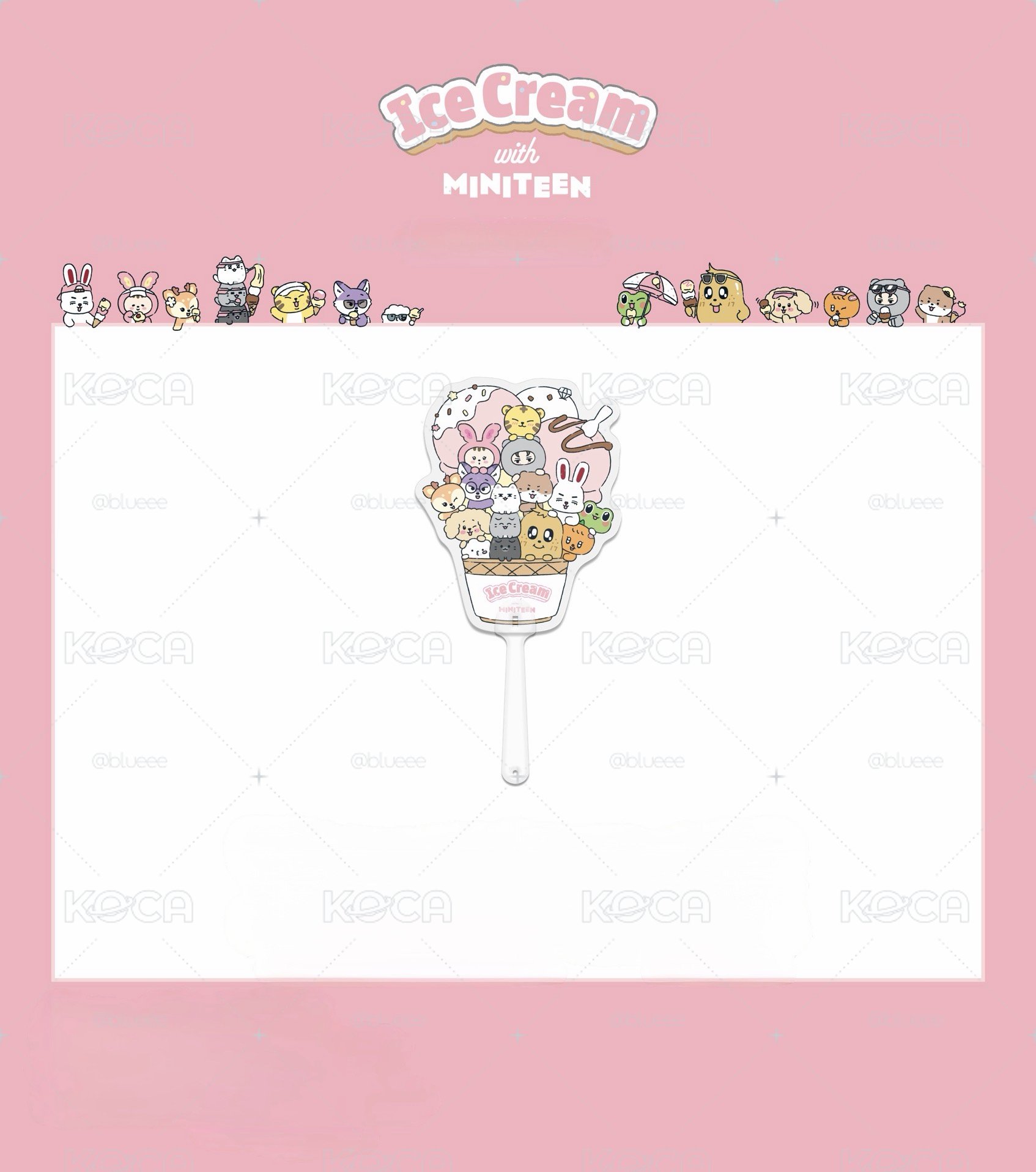 ice cream Miniteen 入場扇子 （加購賣場）