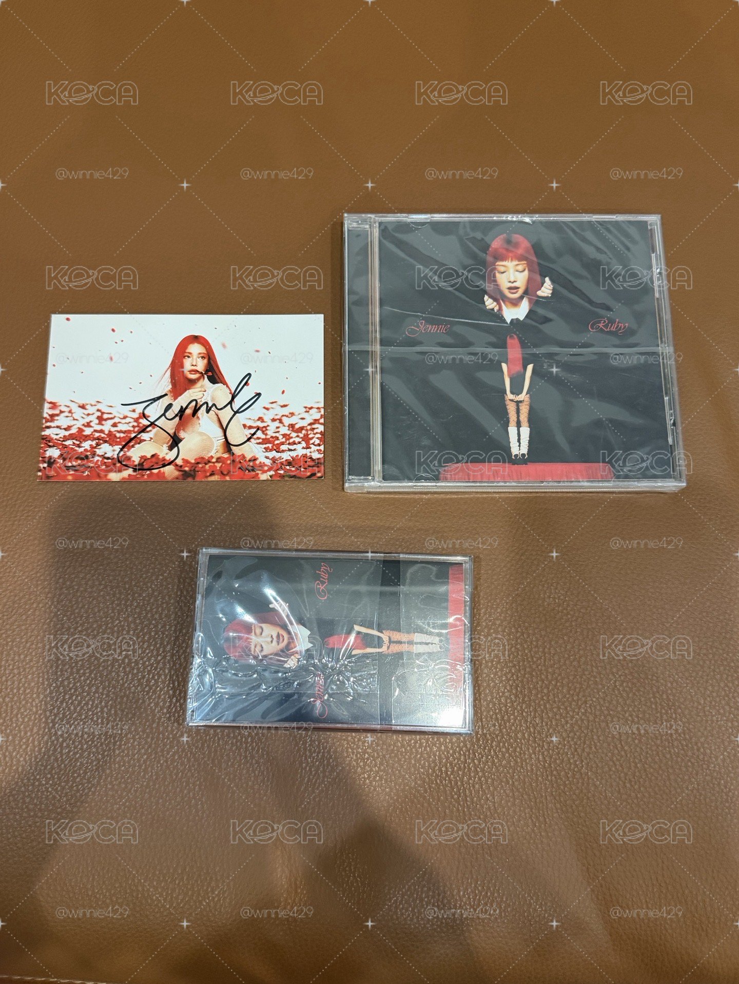 Jennie 金珍妮 Ruby 英區親簽專輯卡帶組