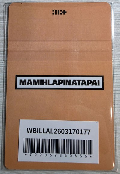 MAMIHLAPINATAPAI 日咖 幸運卡 yunah