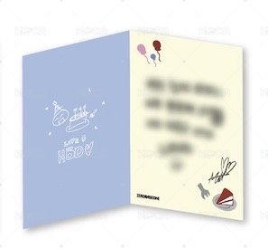 26馬修生日禮 Plus Chat 周邊卡 訊息卡 背面