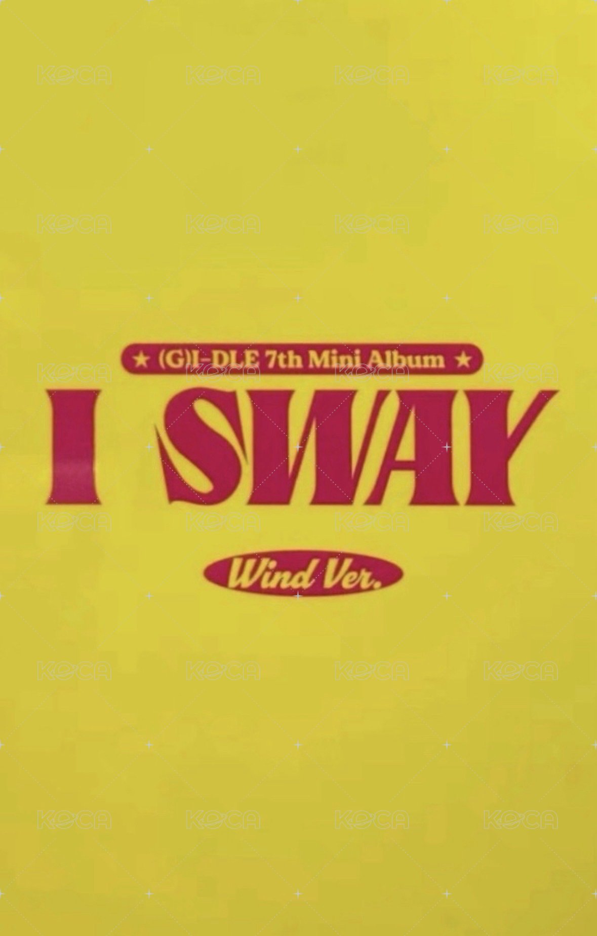I SWAY 專輯卡 Wind ver. 背面