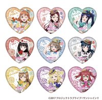 Aqours×GIGO×fukuya 心型徽章