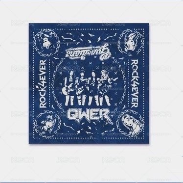 QWER 富邦 方巾 現貨
