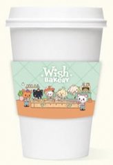 WISH Bakery km 台北咖啡廳 杯套 