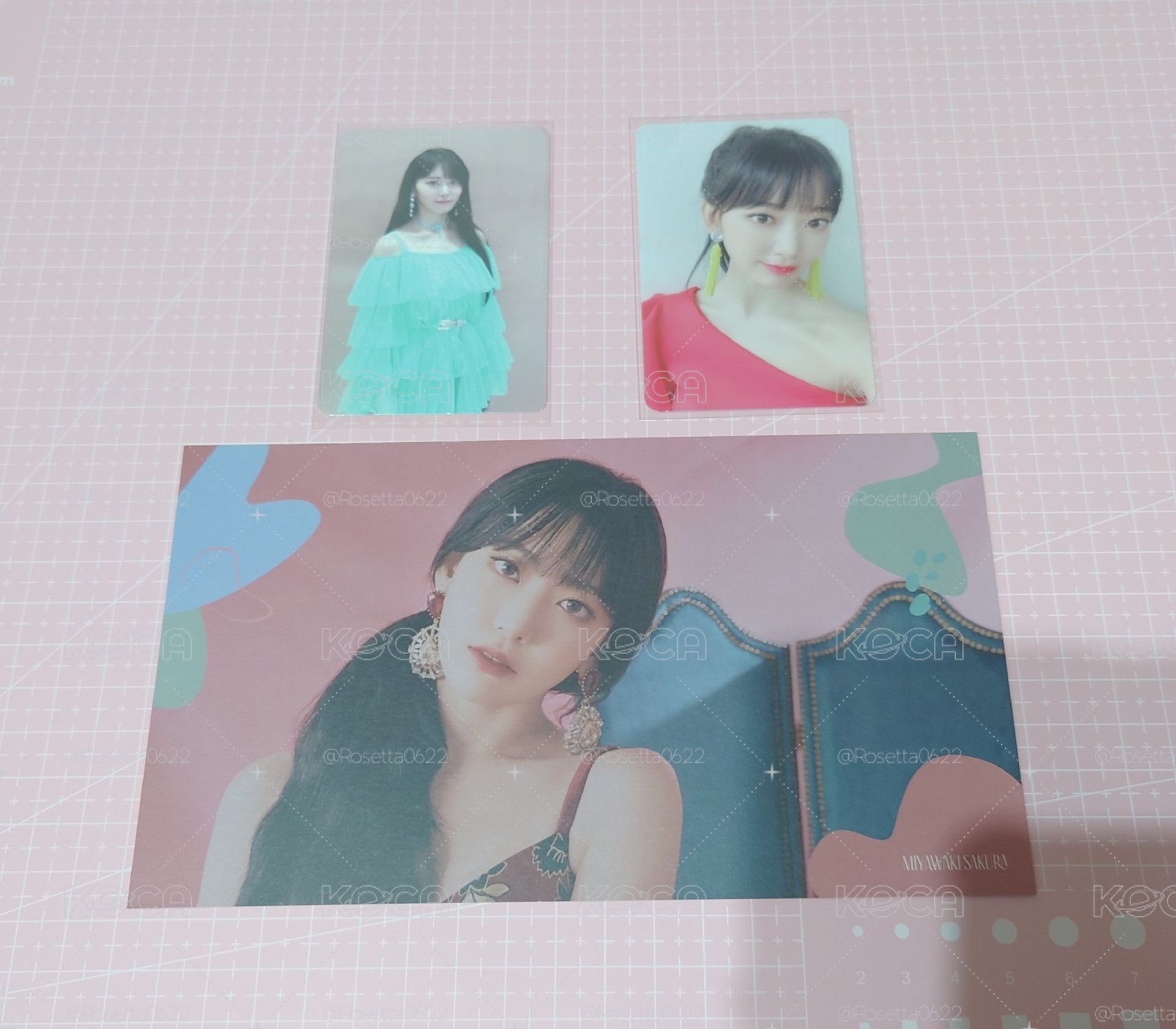 整圖出 BLOOM IZ 正規一 櫻花2張小卡+大卡