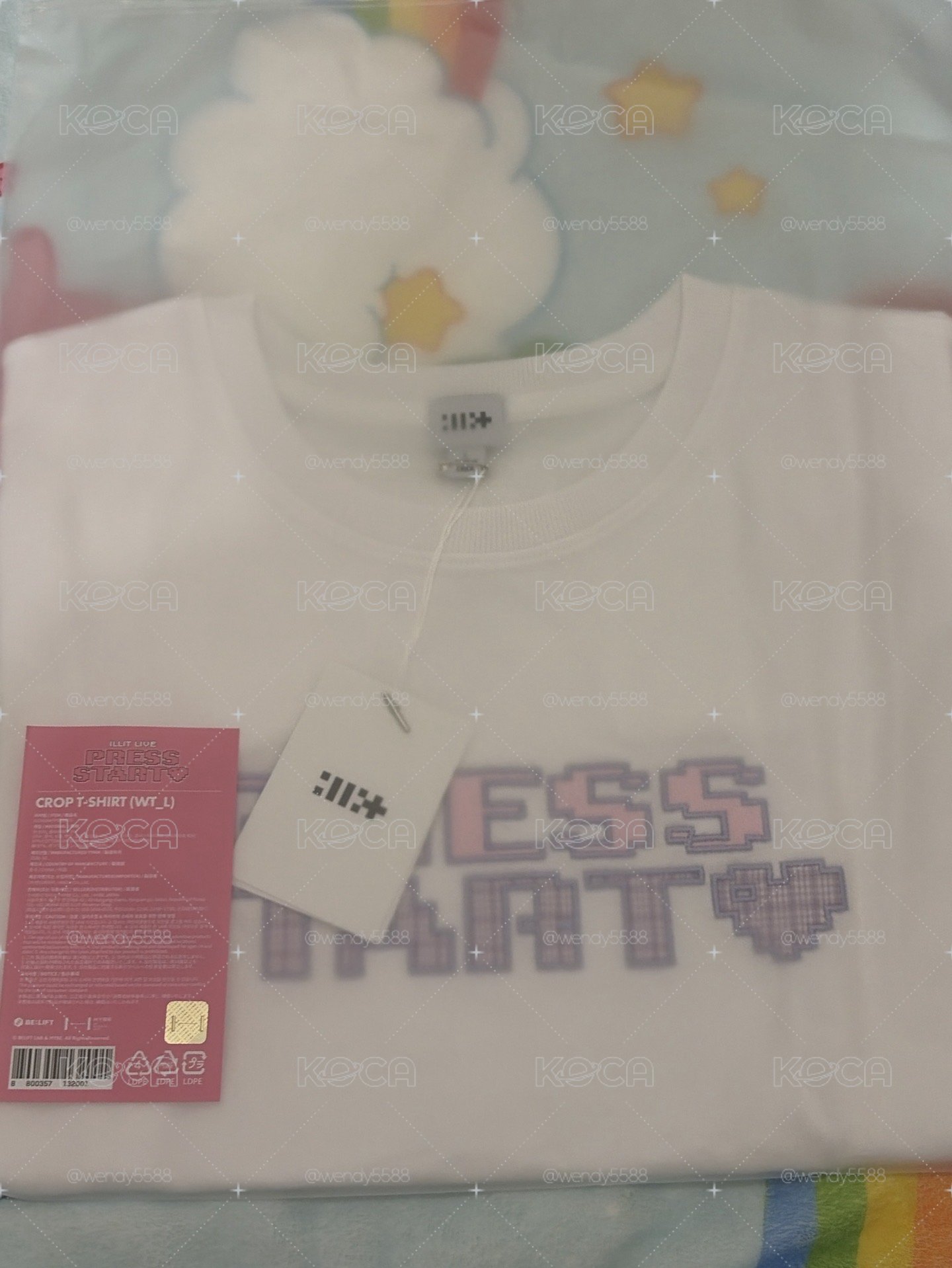 Illit T恤 不含衣服卡