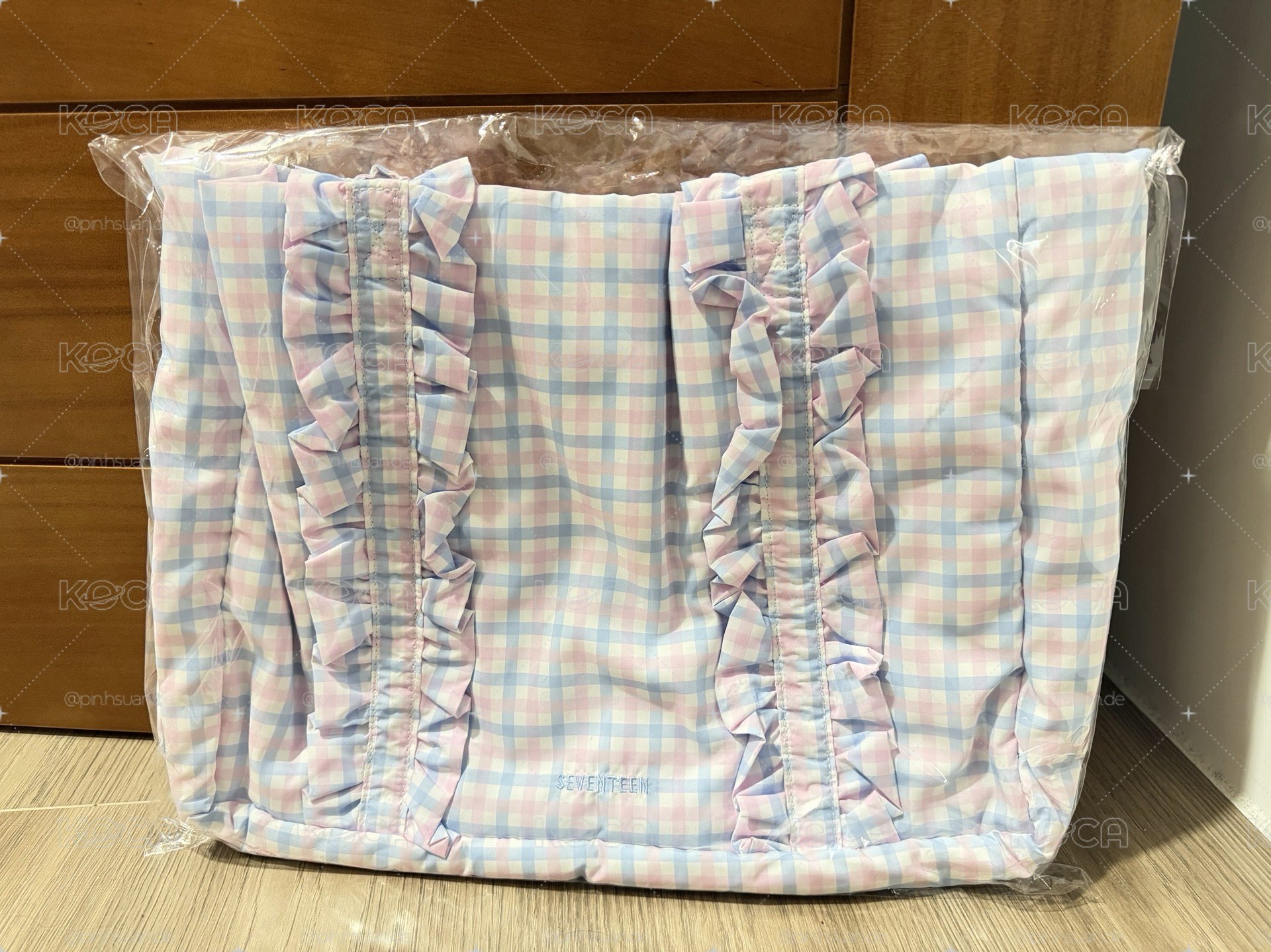 Yakusoku粉藍托特包