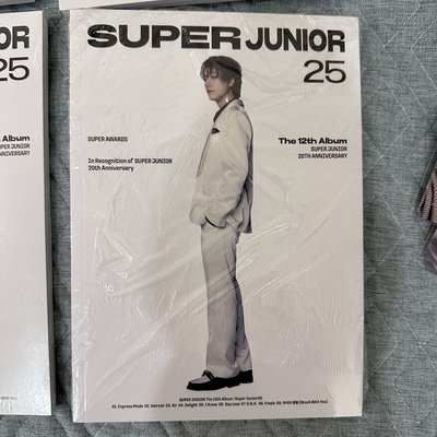 SUPER JUNIOR 25 [12TH ALBUM] (PHOTOBOOK版) 台北簽售特典 全新未拆