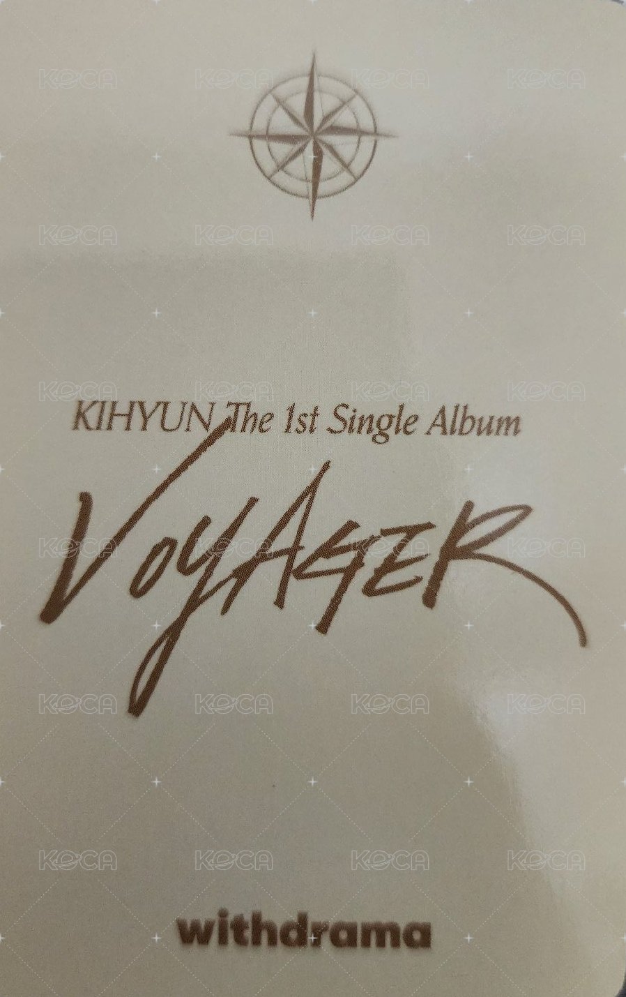 VOYAGER wd 特典卡  背面