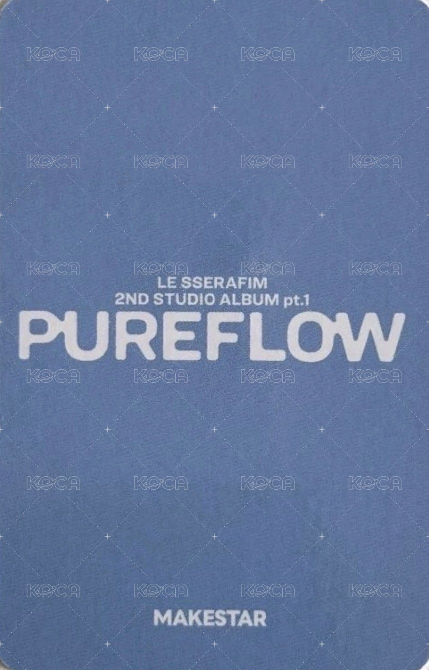 PUREFLOW ms PB預售 特典卡  背面