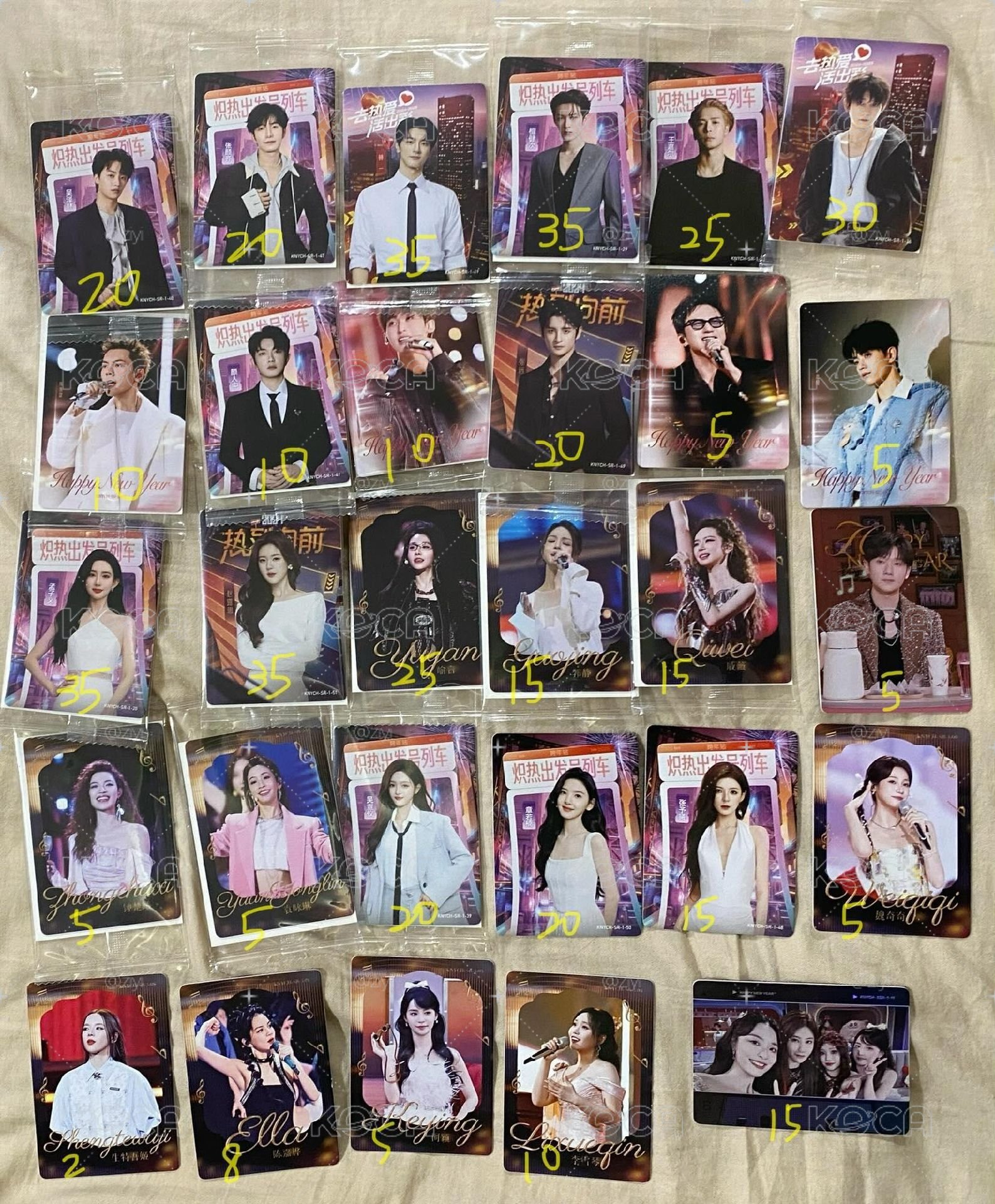 小芒跨年演唱會 逐光小卡