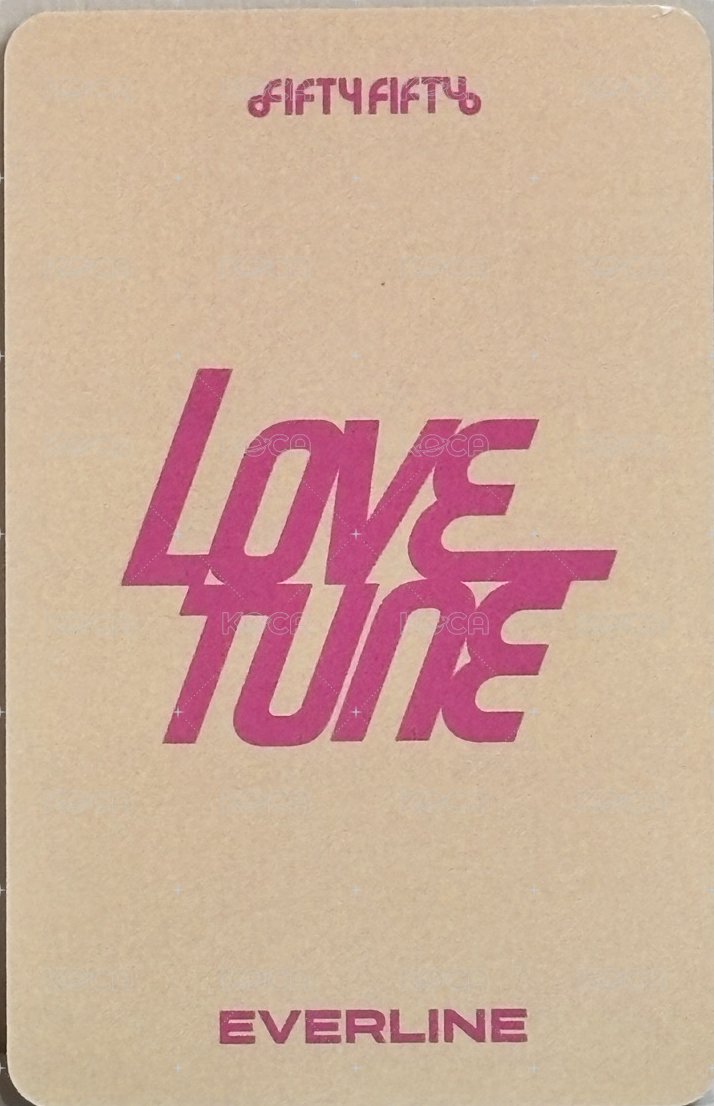 Love Tune el 線下 1.0 簽售卡  背面