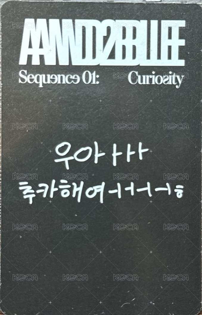 迷一 Curious 專輯卡  背面