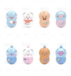 正版 盒玩 BTS BT21 防彈少年團 COONUTS 轉轉花生 花生不倒翁