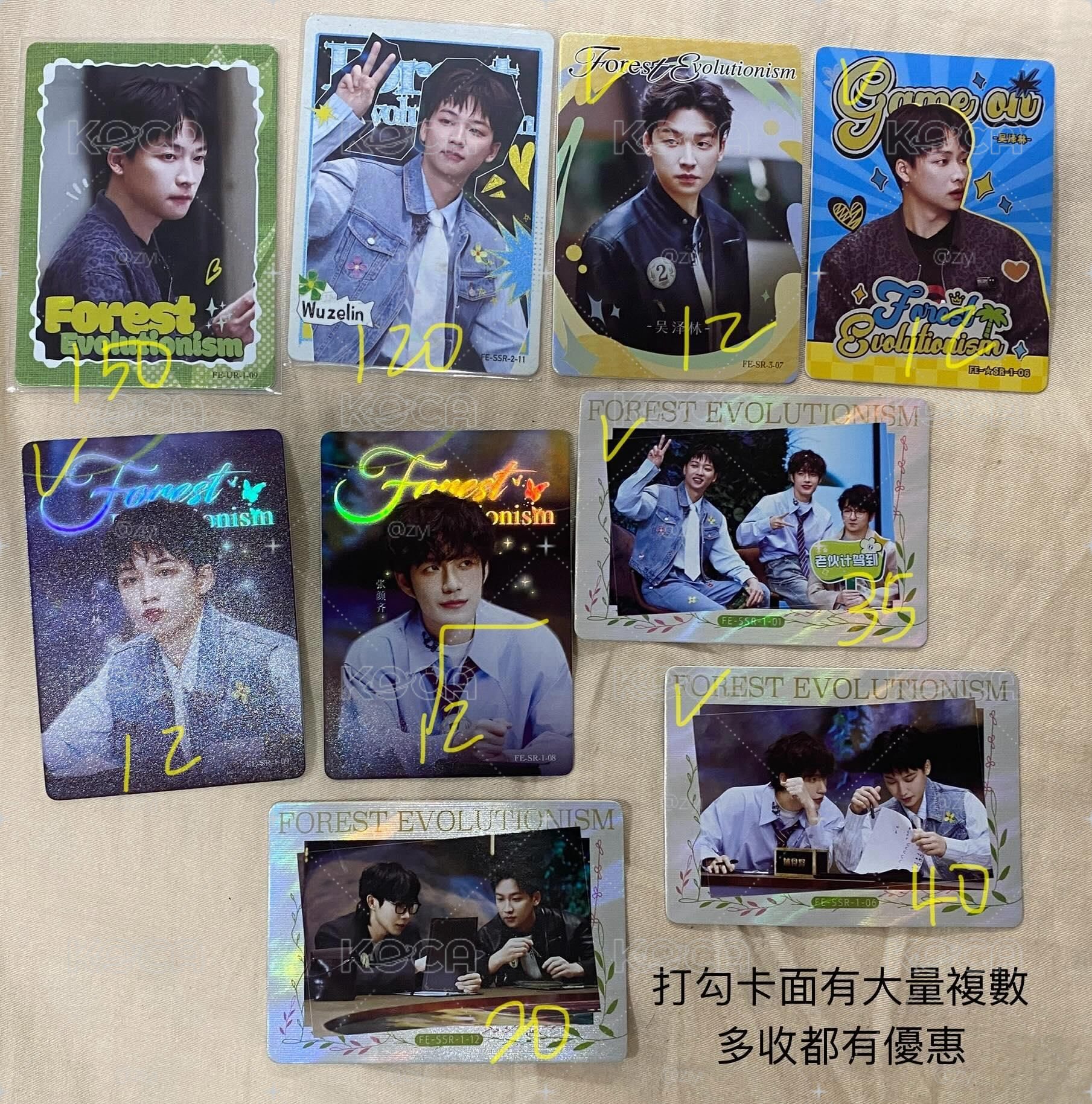 吳澤林 森林秘境ur ssr 青春派對演唱會 你好星期六 密神大逃脫大神版 小卡