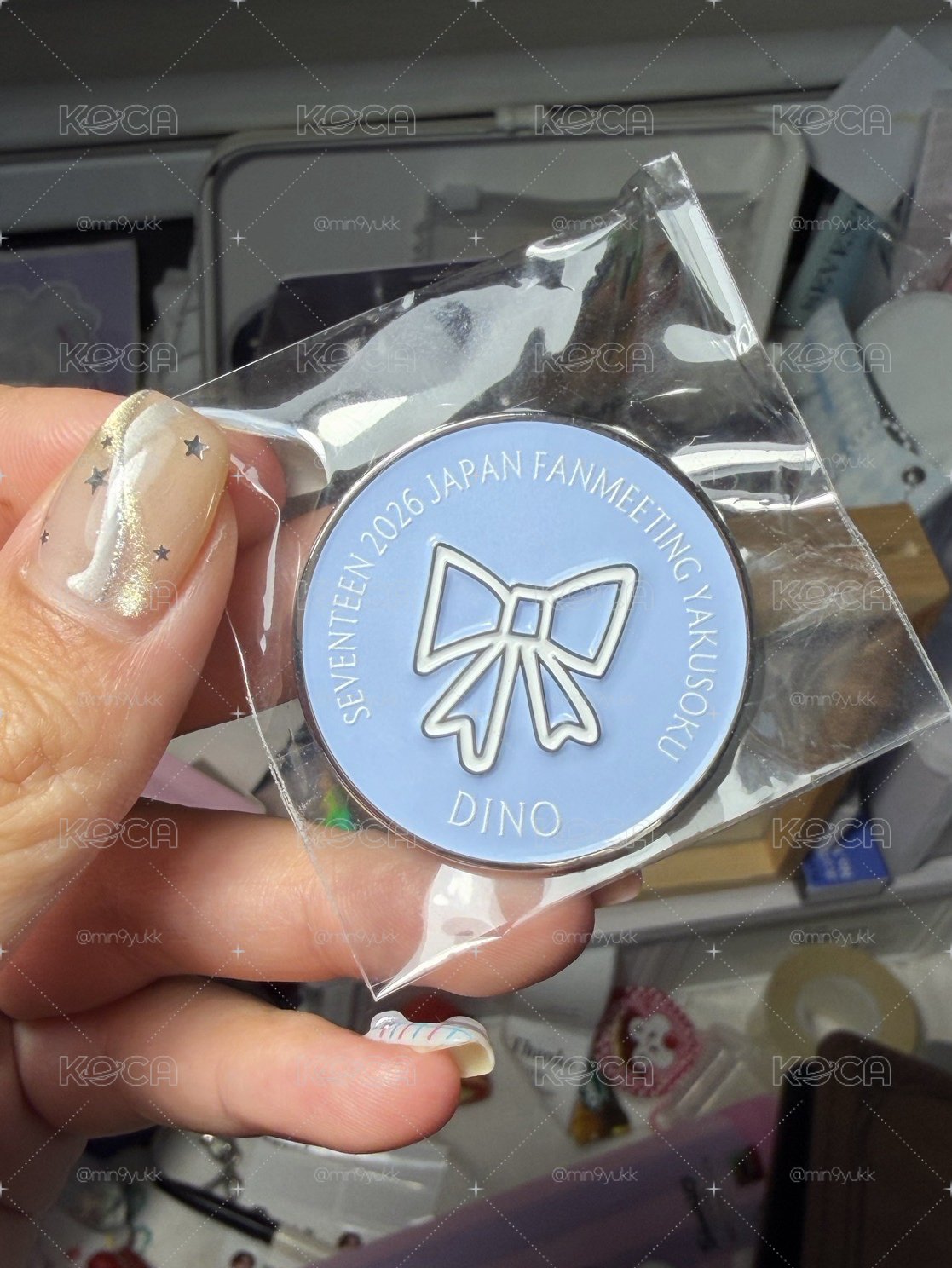 SEVENTEEN YAKUSOKU 飯咪 蝴蝶結 別針襟章 率 燦